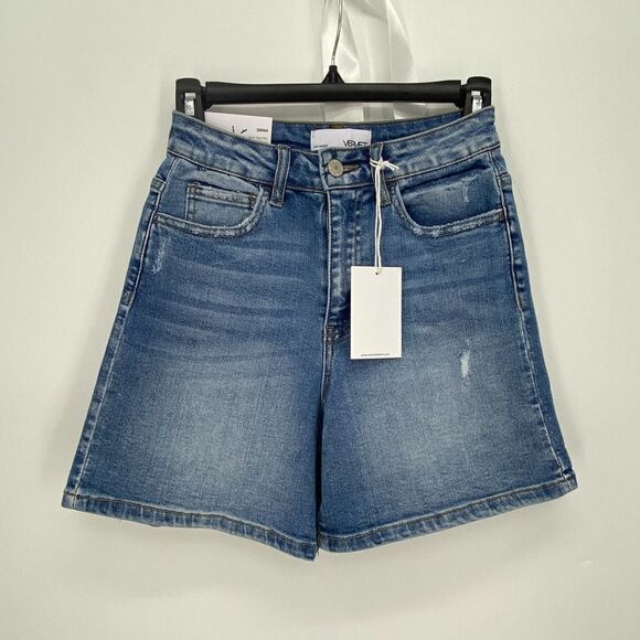 Vervet Super High Waist Shorts Denim Women's XS - Picture 6 of 6
